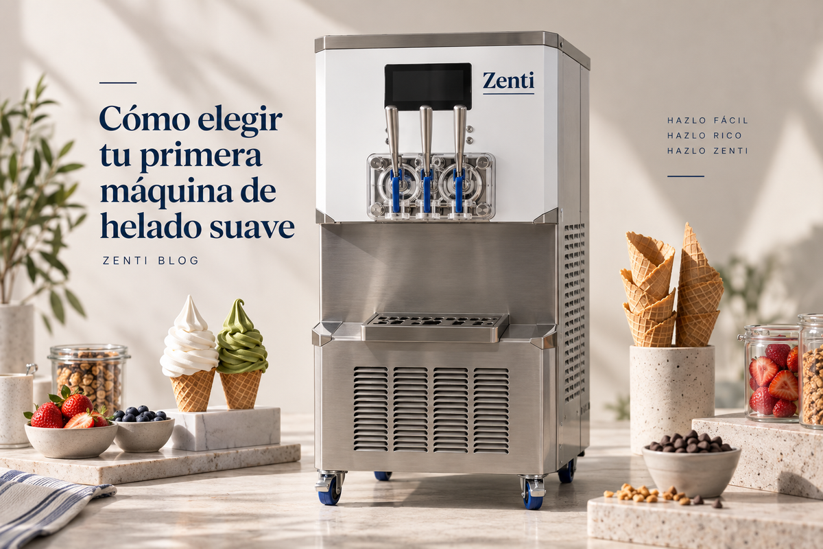 Cómo elegir tu primera máquina de helado suave
