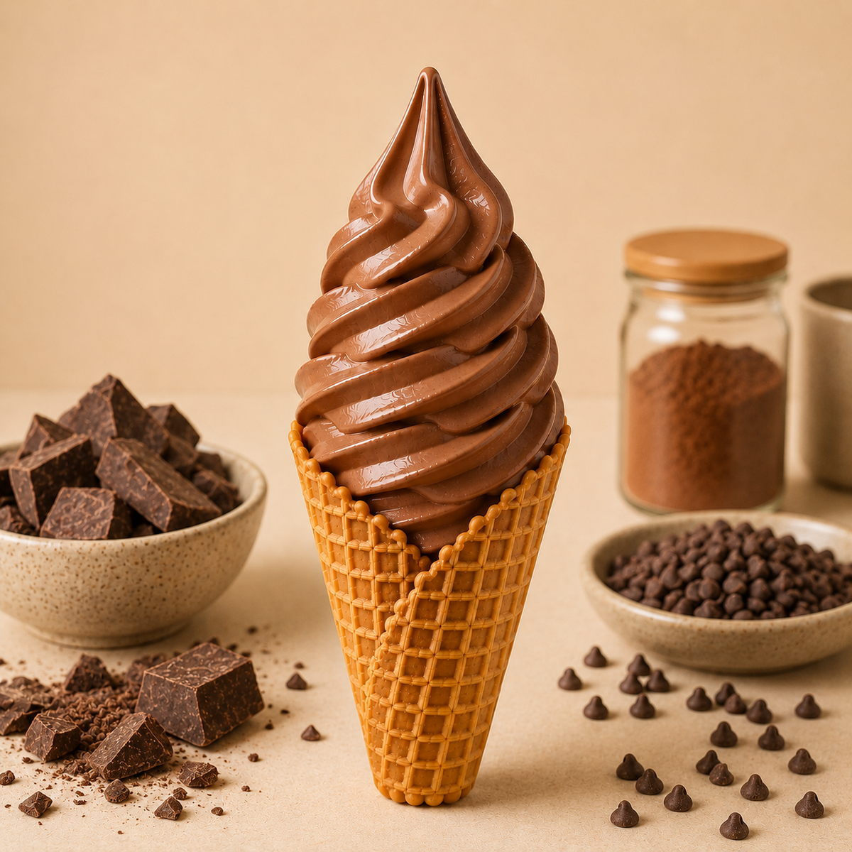 Base Premium para Helado Suave de Chocolate