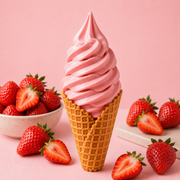 Base Premium para Helado Suave de Fresa