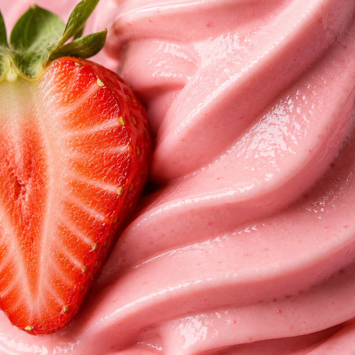 Base Premium para Helado Suave de Fresa